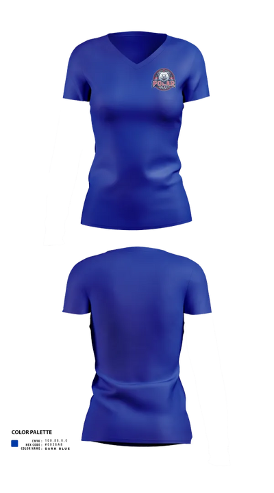Polar Select 6620869 Women's Short Sleeve V-neck Shirt - 151