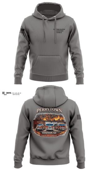 Hoodie, Perrytown Volunteer Fire Department, Fire Department, Teamtime, Team time, sublimation, custom sports apparel, team uniforms, spirit wear, spiritwear, sports uniforms, custom shirts, team store, custom team store, fundraiser sports, apparel fundraiser