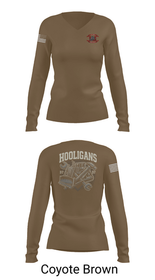 Womens Long Sleeve Vneck Shirt, 74th MRBC, , Teamtime, Team time, sublimation, custom sports apparel, team uniforms, spirit wear, spiritwear, sports uniforms, custom shirts, team store, custom team store, fundraiser sports, apparel fundraiser