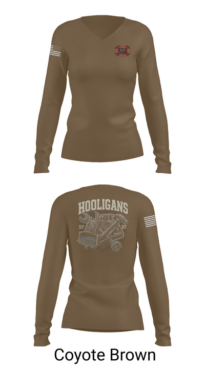 74th MRBC 20192295 Women's Long Sleeve V-neck Shirt - 17