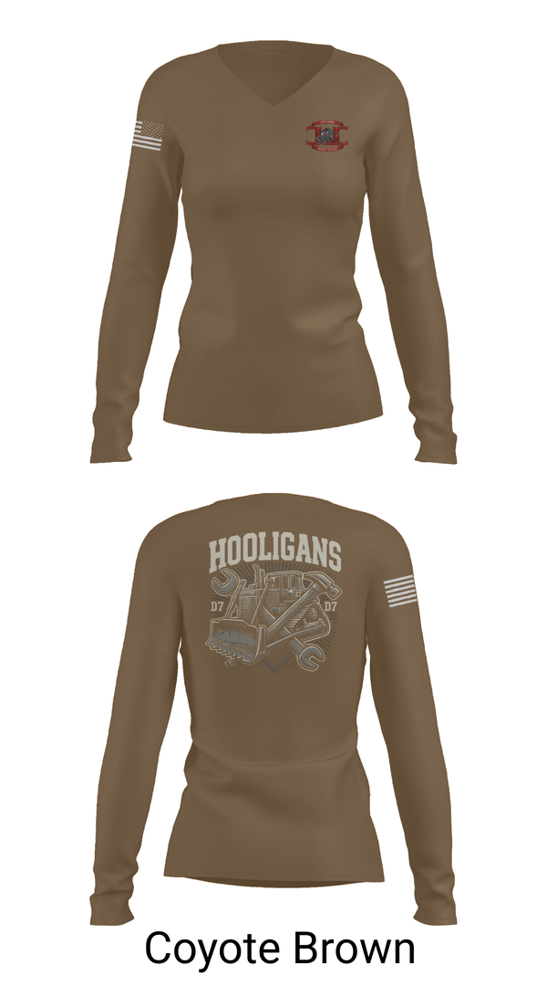 Womens Long Sleeve Vneck Shirt, 74th MRBC, , Teamtime, Team time, sublimation, custom sports apparel, team uniforms, spirit wear, spiritwear, sports uniforms, custom shirts, team store, custom team store, fundraiser sports, apparel fundraiser