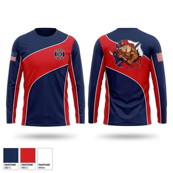 Long Sleeve Performance Shirt, Zephyr Volunteer Fire Department, Fire Department, Teamtime, Team time, sublimation, custom sports apparel, team uniforms, spirit wear, spiritwear, sports uniforms, custom shirts, team store, custom team store, fundraiser sports, apparel fundraiser