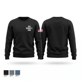 Crew Neck Sweatshirt, 1AD DIVARTY HHB, Army, Teamtime, Team time, sublimation, custom sports apparel, team uniforms, spirit wear, spiritwear, sports uniforms, custom shirts, team store, custom team store, fundraiser sports, apparel fundraiser