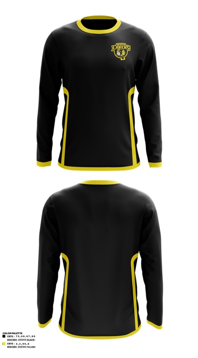 Minto Lakers Basketball 3667371 Long Sleeve Performance Shirt 1