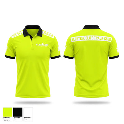 ELEKTRIK ELITE TRACK CLUB Short Sleeve Performance Polo - 1