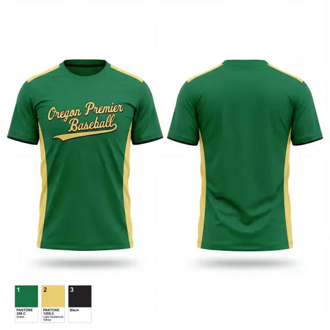 Short Sleeve Performance Shirt, Oregon Premier Baseball, Baseball, Teamtime, Team time, sublimation, custom sports apparel, team uniforms, spirit wear, spiritwear, sports uniforms, custom shirts, team store, custom team store, fundraiser sports, apparel fundraiser