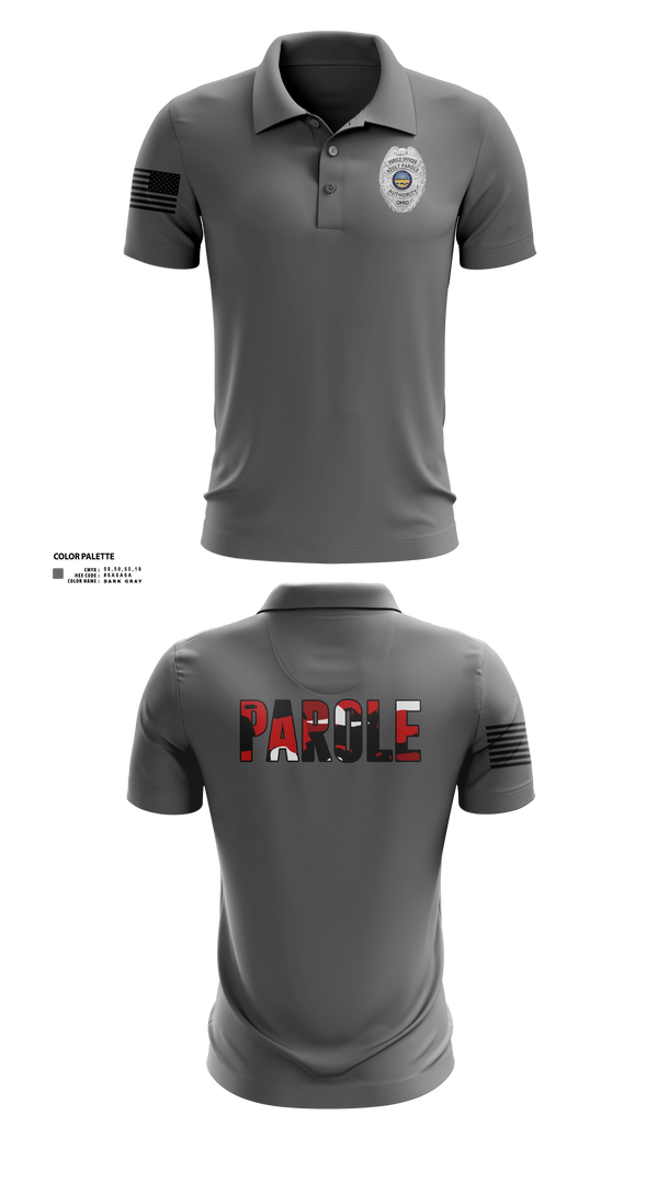Short Sleeve Performance Polo, Adult Parole Authority, Police, Teamtime, Team time, sublimation, custom sports apparel, team uniforms, spirit wear, spiritwear, sports uniforms, custom shirts, team store, custom team store, fundraiser sports, apparel fundraiser
