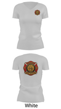 Lauderhill Fire Rescue Department 89539567 Women's Short Sleeve V-neck Shirt - 12