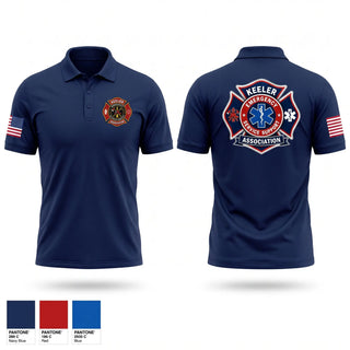 Short Sleeve Performance Polo, KEELER EMERGENCY SERVICES SUPPORT ASSOCIATION, Fire Department, Teamtime, Team time, sublimation, custom sports apparel, team uniforms, spirit wear, spiritwear, sports uniforms, custom shirts, team store, custom team store, fundraiser sports, apparel fundraiser