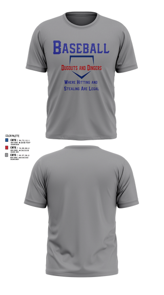 Short Sleeve Performance Shirt, Dugouts and Dingers, Baseball, Teamtime, Team time, sublimation, custom sports apparel, team uniforms, spirit wear, spiritwear, sports uniforms, custom shirts, team store, custom team store, fundraiser sports, apparel fundraiser