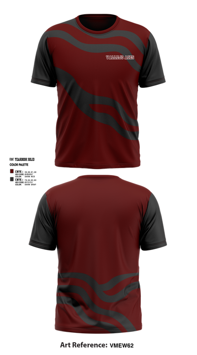 Vallejo Aces 62124869 Short Sleeve Performance Shirt - 1