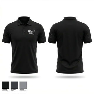 Short Sleeve Performance Polo, Ghent VFD, Fire Department, Teamtime, Team time, sublimation, custom sports apparel, team uniforms, spirit wear, spiritwear, sports uniforms, custom shirts, team store, custom team store, fundraiser sports, apparel fundraiser