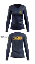 Stafford County Fire Marshal's Office 23358939 Women's Long Sleeve V-neck Shirt - 4