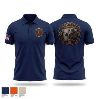 Short Sleeve Performance Polo, Cicero Fire Department, Fire Department, Teamtime, Team time, sublimation, custom sports apparel, team uniforms, spirit wear, spiritwear, sports uniforms, custom shirts, team store, custom team store, fundraiser sports, apparel fundraiser