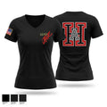 Cougar battalion 31469048 Women's Short Sleeve V-neck Shirt - 1