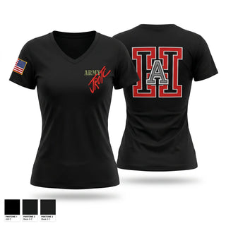 Womens Short Sleeve Vneck Shirt, Cougar battalion, Army, Teamtime, Team time, sublimation, custom sports apparel, team uniforms, spirit wear, spiritwear, sports uniforms, custom shirts, team store, custom team store, fundraiser sports, apparel fundraiser