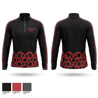 Quarter Zip Jacket, Running rebels, Men's Basketball, Teamtime, Team time, sublimation, custom sports apparel, team uniforms, spirit wear, spiritwear, sports uniforms, custom shirts, team store, custom team store, fundraiser sports, apparel fundraiser