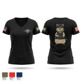 Q-Flight 32051845 Women's Short Sleeve V-neck Shirt - 1