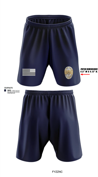 Austin Community College District Police Department 2142523 Athletic Shorts With Pockets - 2