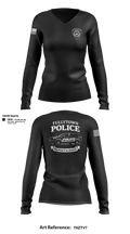 Tullytown Police 11092571 Women's Long Sleeve V-neck Shirt - 1