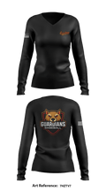 Guardians Baseball 46818393 Women's Long Sleeve V-neck Shirt - 24