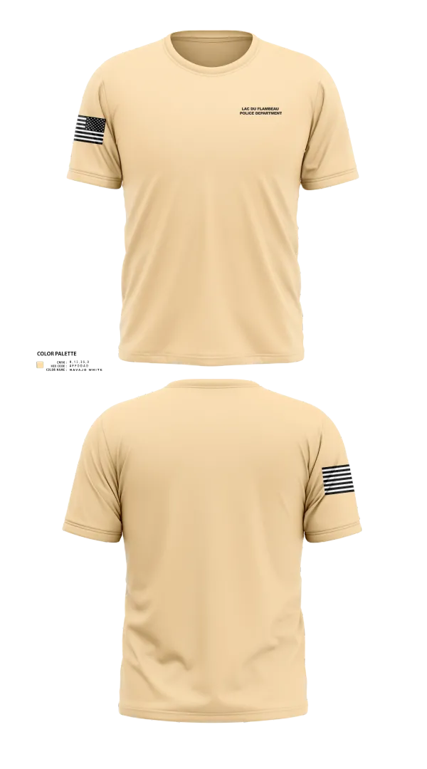 Lac du Flambeau Police Department 95153004 Old School Cotton Feel Shirt - 21