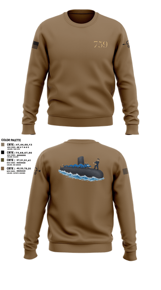 Crew Neck Sweatshirt, USS Jefferson City, Navy, Teamtime, Team time, sublimation, custom sports apparel, team uniforms, spirit wear, spiritwear, sports uniforms, custom shirts, team store, custom team store, fundraiser sports, apparel fundraiser
