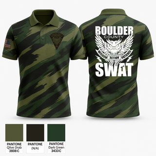 Short Sleeve Performance Polo, Boulder county Sheriff’s Office, Police, Teamtime, Team time, sublimation, custom sports apparel, team uniforms, spirit wear, spiritwear, sports uniforms, custom shirts, team store, custom team store, fundraiser sports, apparel fundraiser