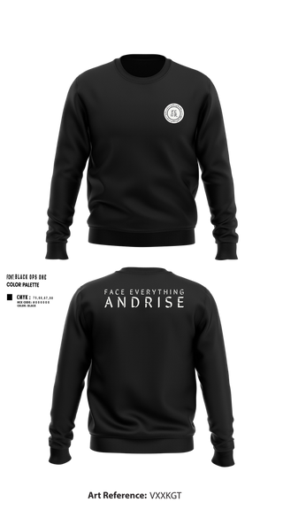 Crew Neck Sweatshirt, FearLifestyle, , Teamtime, Team time, sublimation, custom sports apparel, team uniforms, spirit wear, spiritwear, sports uniforms, custom shirts, team store, custom team store, fundraiser sports, apparel fundraiser