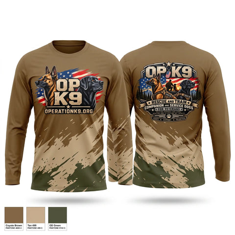 Long Sleeve Performance Shirt, Operation K9, , Teamtime, Team time, sublimation, custom sports apparel, team uniforms, spirit wear, spiritwear, sports uniforms, custom shirts, team store, custom team store, fundraiser sports, apparel fundraiser