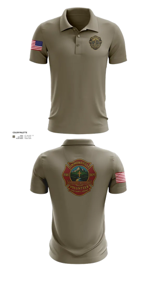 Short Sleeve Performance Polo, Simmonsville VFD, , Teamtime, Team time, sublimation, custom sports apparel, team uniforms, spirit wear, spiritwear, sports uniforms, custom shirts, team store, custom team store, fundraiser sports, apparel fundraiser