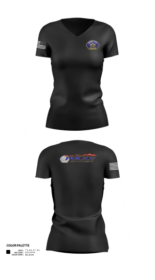 Womens Short Sleeve Vneck Shirt, Webb City Police Department, Police, Teamtime, Team time, sublimation, custom sports apparel, team uniforms, spirit wear, spiritwear, sports uniforms, custom shirts, team store, custom team store, fundraiser sports, apparel fundraiser