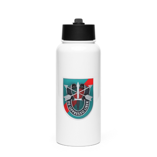 FORCE SPECIAL GN 15148725 Stainless Steel Water Bottle with a Straw Lid