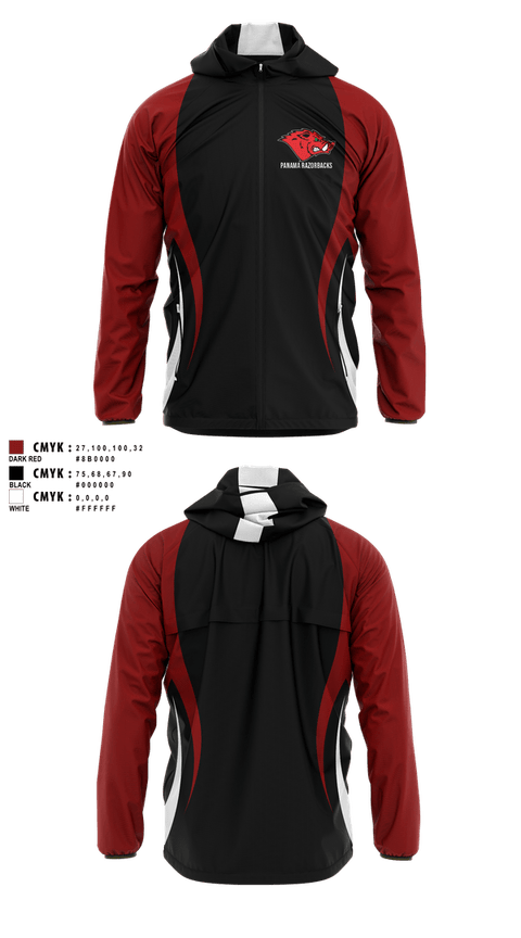 Windbreaker, Panama Razorbacks, , Teamtime, Team time, sublimation, custom sports apparel, team uniforms, spirit wear, spiritwear, sports uniforms, custom shirts, team store, custom team store, fundraiser sports, apparel fundraiser