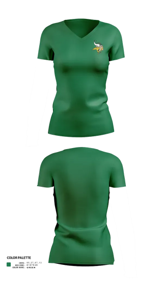 Womens Short Sleeve Vneck Shirt, Northland Vikings, , Teamtime, Team time, sublimation, custom sports apparel, team uniforms, spirit wear, spiritwear, sports uniforms, custom shirts, team store, custom team store, fundraiser sports, apparel fundraiser