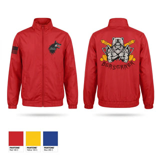 Windbreaker, Berserker Battery, Army, Teamtime, Team time, sublimation, custom sports apparel, team uniforms, spirit wear, spiritwear, sports uniforms, custom shirts, team store, custom team store, fundraiser sports, apparel fundraiser