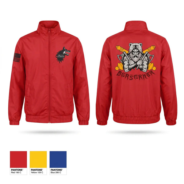 Windbreaker, Berserker Battery, Army, Teamtime, Team time, sublimation, custom sports apparel, team uniforms, spirit wear, spiritwear, sports uniforms, custom shirts, team store, custom team store, fundraiser sports, apparel fundraiser