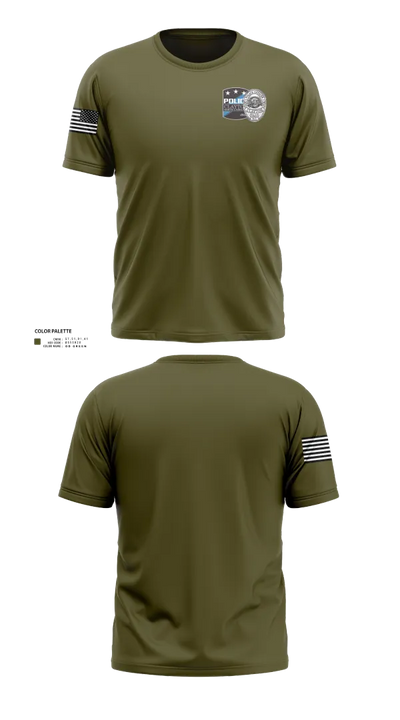 Clayton Police K9 Unit 37003259 Old School Cotton Feel Shirt - 23