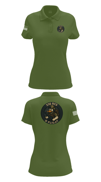 336 RCS D Flight 26202235 Women's Short Sleeve Performance Polo  - 55