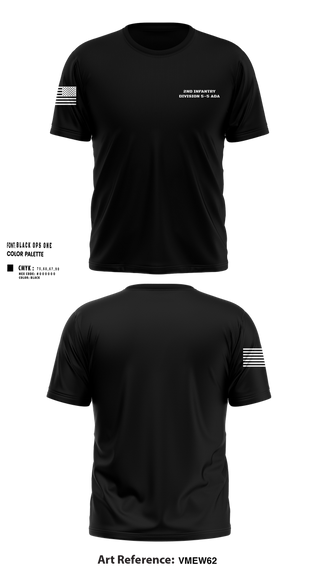 Short Sleeve Performance Shirt, 2nd Infantry Division 5-5 ADA, , Teamtime, Team time, sublimation, custom sports apparel, team uniforms, spirit wear, spiritwear, sports uniforms, custom shirts, team store, custom team store, fundraiser sports, apparel fundraiser