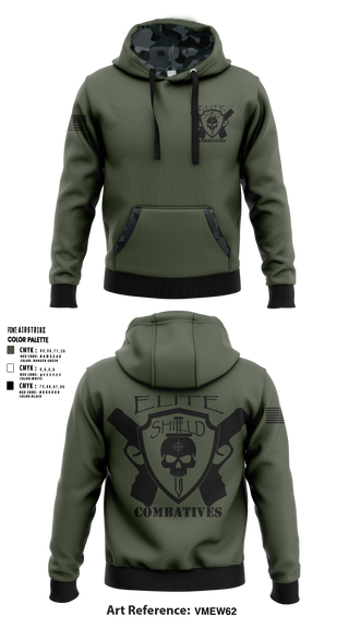 Hoodie, Elite Shield Combatives, Army, Teamtime, Team time, sublimation, custom sports apparel, team uniforms, spirit wear, spiritwear, sports uniforms, custom shirts, team store, custom team store, fundraiser sports, apparel fundraiser