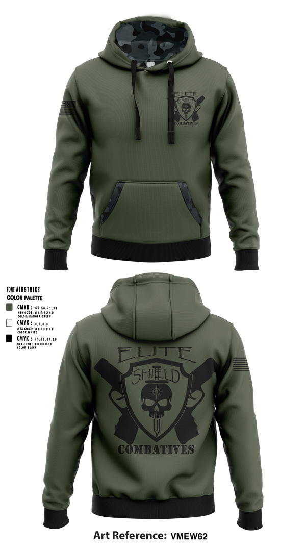 Hoodie, Elite Shield Combatives, Army, Teamtime, Team time, sublimation, custom sports apparel, team uniforms, spirit wear, spiritwear, sports uniforms, custom shirts, team store, custom team store, fundraiser sports, apparel fundraiser