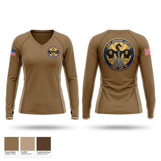 Womens Long Sleeve Vneck Shirt, Navy reserve center fort dix nj, Navy, Teamtime, Team time, sublimation, custom sports apparel, team uniforms, spirit wear, spiritwear, sports uniforms, custom shirts, team store, custom team store, fundraiser sports, apparel fundraiser