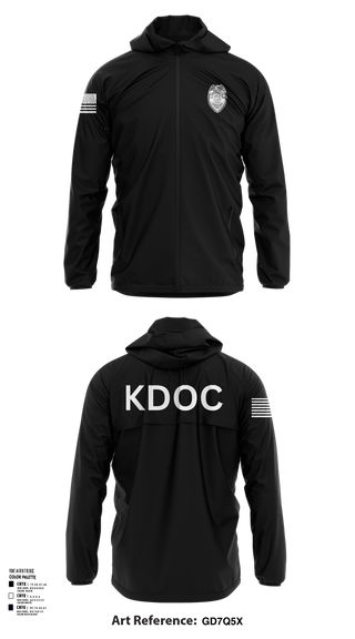Windbreaker, KDOC, Police, Teamtime, Team time, sublimation, custom sports apparel, team uniforms, spirit wear, spiritwear, sports uniforms, custom shirts, team store, custom team store, fundraiser sports, apparel fundraiser