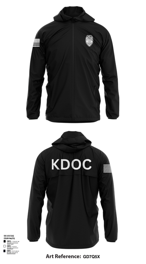 Windbreaker, KDOC, Police, Teamtime, Team time, sublimation, custom sports apparel, team uniforms, spirit wear, spiritwear, sports uniforms, custom shirts, team store, custom team store, fundraiser sports, apparel fundraiser