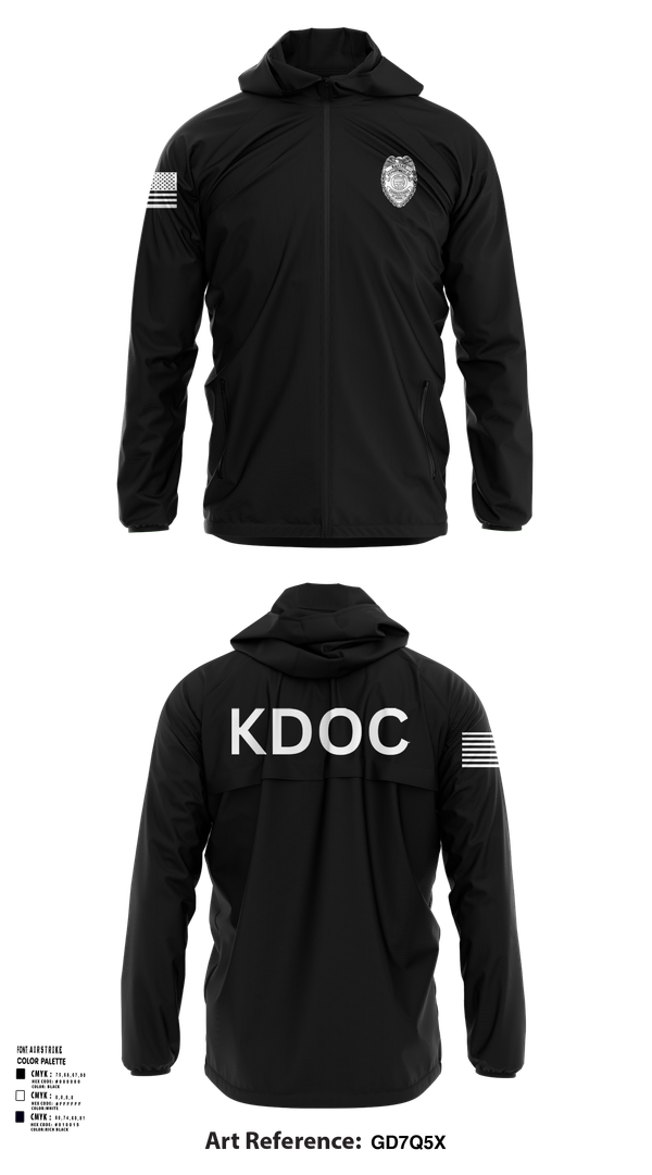 Windbreaker, KDOC, Police, Teamtime, Team time, sublimation, custom sports apparel, team uniforms, spirit wear, spiritwear, sports uniforms, custom shirts, team store, custom team store, fundraiser sports, apparel fundraiser
