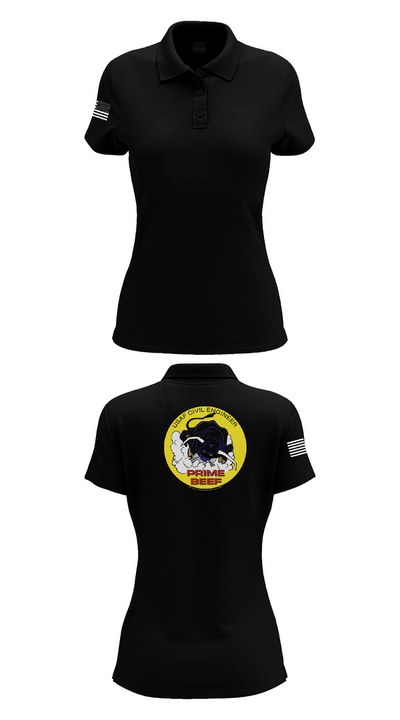 185th CES 20489835 Women's Short Sleeve Performance Polo  - 33