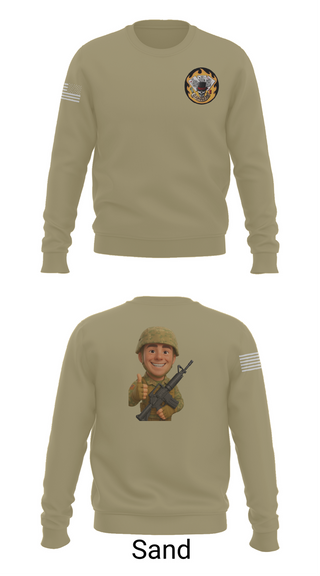 Crew Neck Sweatshirt, 2-69 GCo, Army, Teamtime, Team time, sublimation, custom sports apparel, team uniforms, spirit wear, spiritwear, sports uniforms, custom shirts, team store, custom team store, fundraiser sports, apparel fundraiser