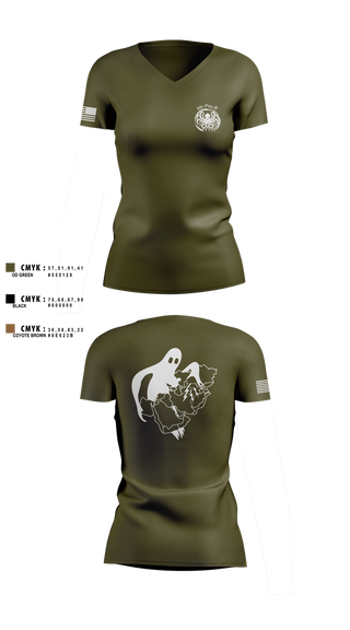 Womens Short Sleeve Vneck Shirt, A Co 8th Psy-B, Army, Teamtime, Team time, sublimation, custom sports apparel, team uniforms, spirit wear, spiritwear, sports uniforms, custom shirts, team store, custom team store, fundraiser sports, apparel fundraiser