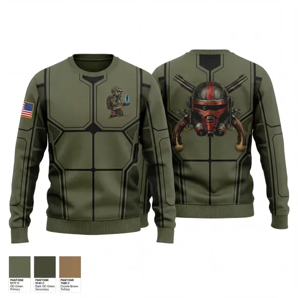 Crew Neck Sweatshirt, 715th MP CO DET, Army, Teamtime, Team time, sublimation, custom sports apparel, team uniforms, spirit wear, spiritwear, sports uniforms, custom shirts, team store, custom team store, fundraiser sports, apparel fundraiser